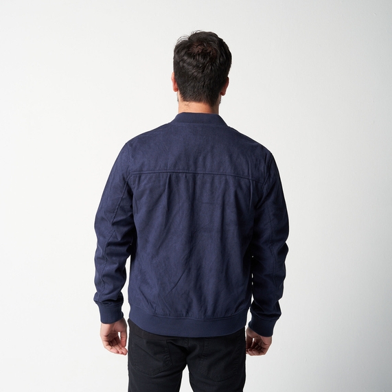JAQUETA MASCULINA SUEDE MARINHO PADRÃO