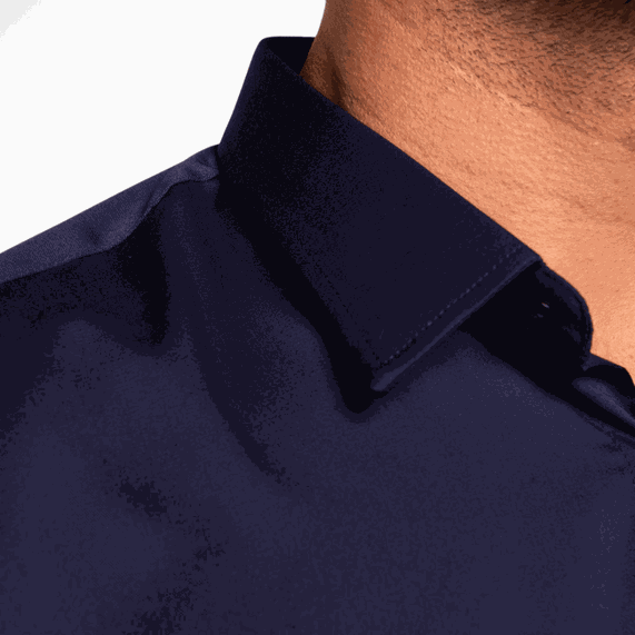 CAMISA MASCULINA CASUAL PADRÃO FIBRA BAMBU REGULAR MARINHO
