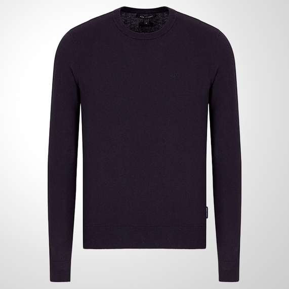 SUÉTER MASCULINO EM FIO MACIO MARINHO ARMANI EXCHANGE