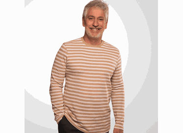 CAMISETA MANGA LONGA PADRÃO LISTRADA BEGE