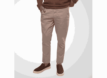 CALÇA MASCULINA PADRÃO SLIM MALHA AREIA