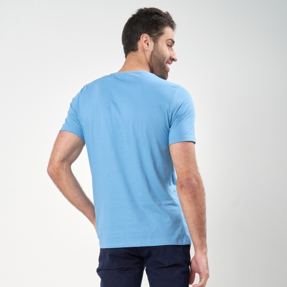 CAMISETA BÁSICA AZUL PADRÃO