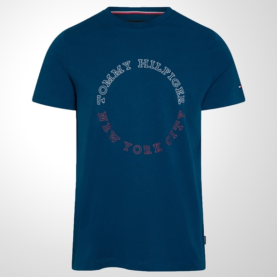 CAMISETA MONOTYPE CIRCULAR INDIGO TOMMY HILFIGER