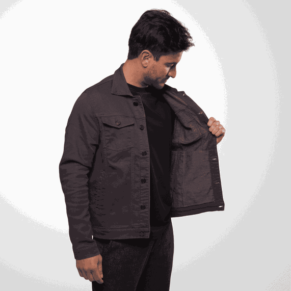 JAQUETA MASCULINA PADRÃO MOLETOM CHUMBO