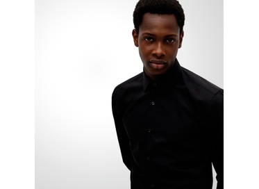 CAMISA BOSS MASCULINA SOCIAL SLIM FIT FÁCIL DE PASSAR PRETA