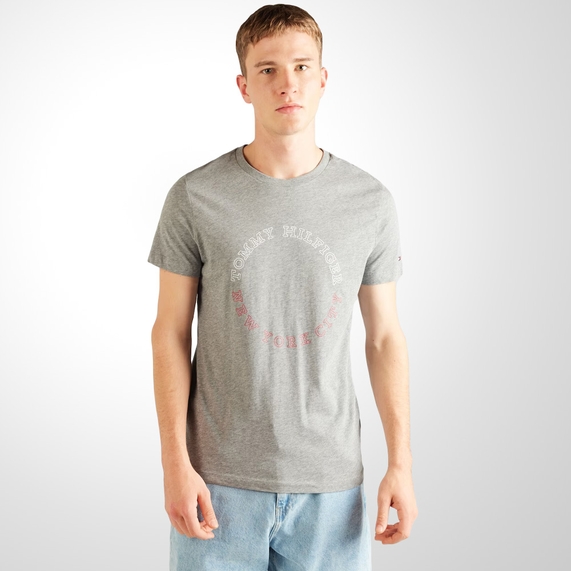 CAMISETA MONOTYPE CIRCULAR CINZA TOMMY HILFIGER