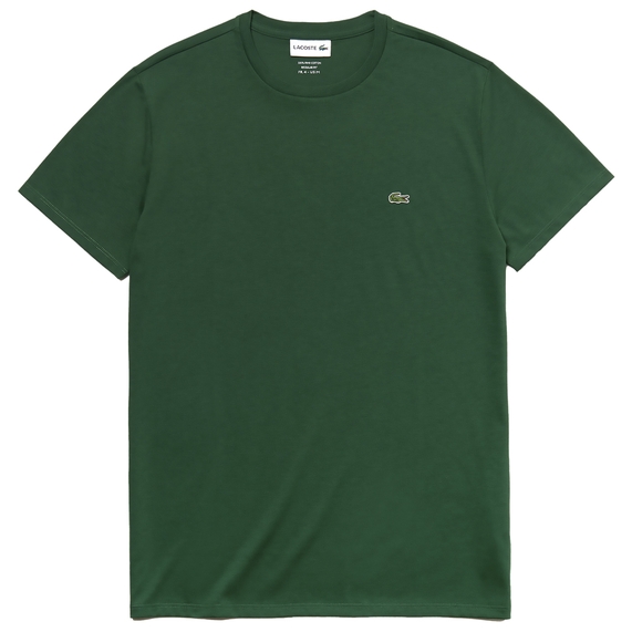 CAMISETA BÁSICA MASCULINA MANGA CURTA VERDE ESCURO LACOSTE