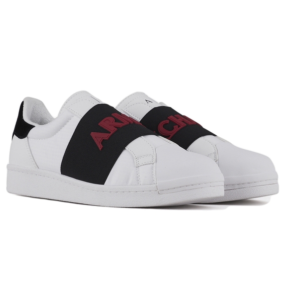 TÊNIS MASCULINO COM DETALHES CONTRASTANTES BRANCO ARMANI EXCHANGE