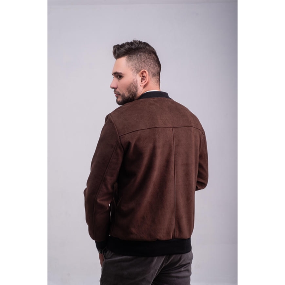 JAQUETA MASCULINA SUEDE CAFÉ PADRÃO