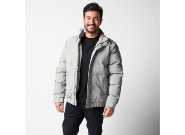 JAQUETA MASCULINA MATELASSÊ CINZA PADRÃO