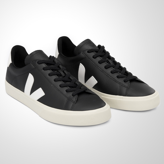 TÊNIS VEJA CAMPO CHROMEFREE BLACK WHITE