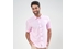 CAMISA LINHO MANGA CURTA ROSA PADRÃO