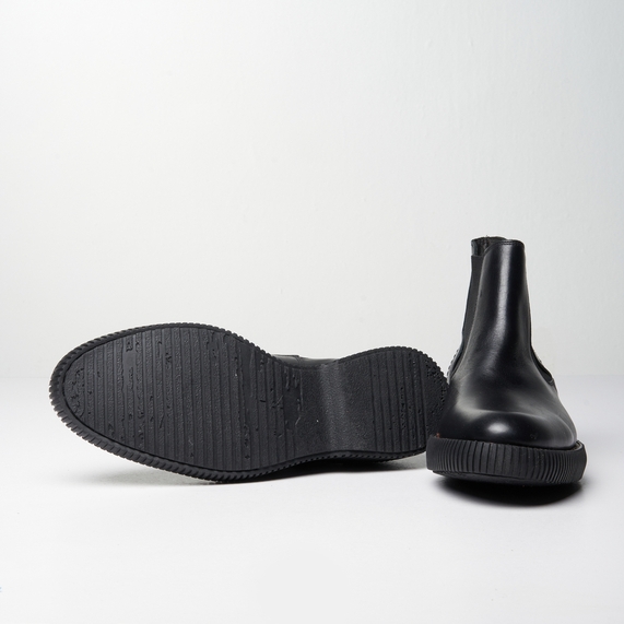 BOTA MASCULINA CHELSEA COURO PRETO PADRÃO