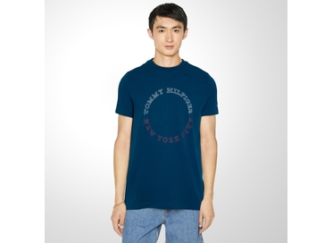 CAMISETA MONOTYPE CIRCULAR INDIGO TOMMY HILFIGER
