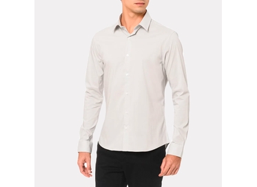CAMISA BASICA ML CINZA CLARO CKSM10