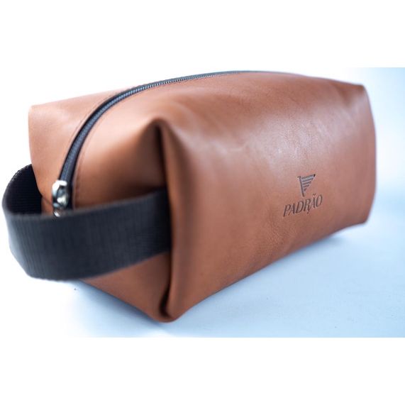 NECESSAIRE COURO . MARROM CLARO U 54643