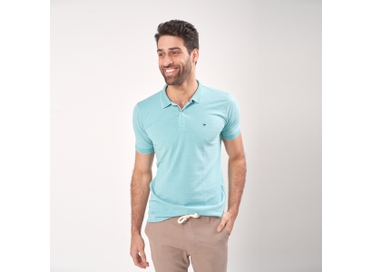 POLO CASUAL MC TURQUESA PADRAO