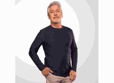 CAMISETA MASCULINA MANGA LONGA PADRÃO MARINHO