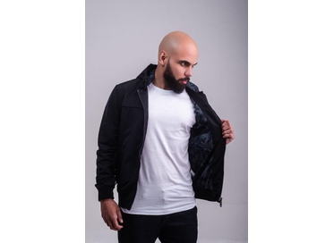 JAQUETA MASCULINA CASUAL PRETA PADRÃO