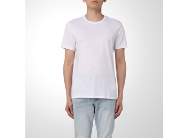 CAMISETA SLIM FIT DE ALGODÃO PIMA BRANCA ARMANI EXCHANGE