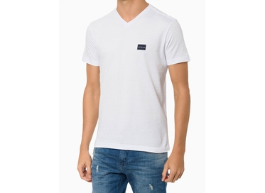 CAMISETA BASICA DEC V M/C BRANCA CKJM100