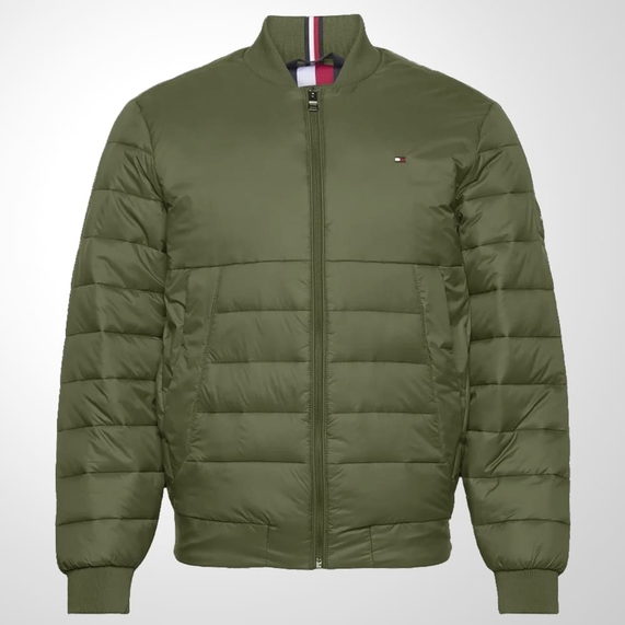 JAQUETA MASCULINA BOMBER PACKABLE RECYCLED VERDE TOMMY HILFIGER