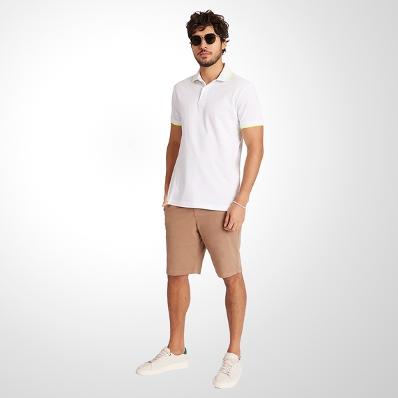 POLO ARAMIS MASCULINA PIQUET OFF WHITE