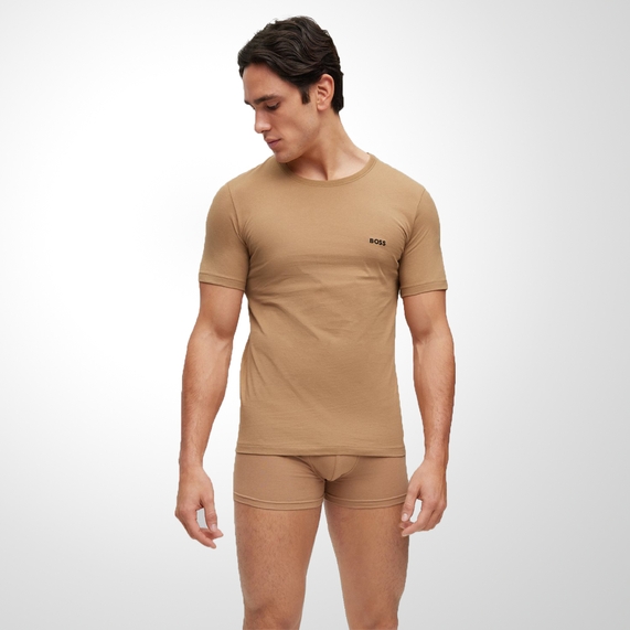 KIT CAMISETAS MASCULINAS PRETA/BRANCA BOSS