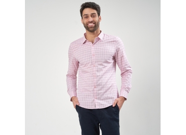 CAMISA MASCULINA CASUAL MANGA LONGA XADREZ PADRÃO