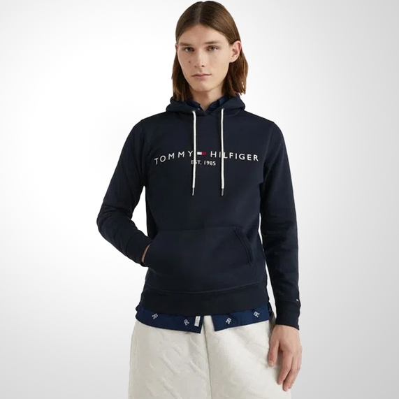 MOLETOM MASCULINO LOGO BORDADO MARINHO TOMMY HILFIGER