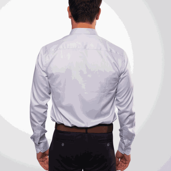 CAMISA MASCULINA CASUAL PADRÃO FIBRA BAMBU REGULAR AZUL
