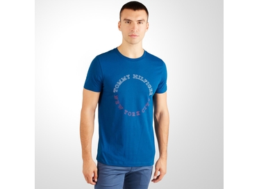 CAMISETA MONOTYPE CIRCULAR AZUL TOMMY HILFIGER