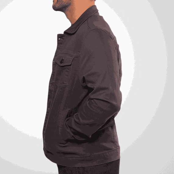 JAQUETA MASCULINA PADRÃO MOLETOM CHUMBO