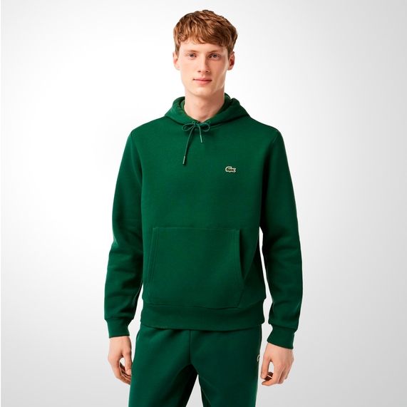 MOLETOM MASCULINO COM CAPUZ VERDE LACOSTE