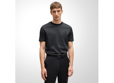 CAMISETA HUGO BOSS MASCULINA THOMPSON 15 REGULAR PRETA