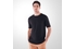 CAMISETA RICARDO ALMEIDA PIMA INTERLOQUE GOLA CRUZADA PRETA