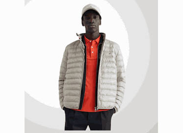 JAQUETA MASCULINA ACOLCHOADA TÉRMICA CINZA TOMMY HILFIGER