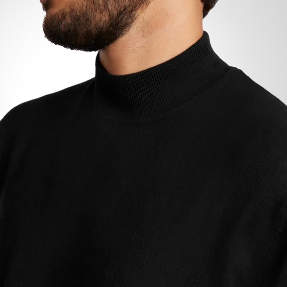 TRICOT ARAMIS MASCULINO GOLA ALTA PRETA