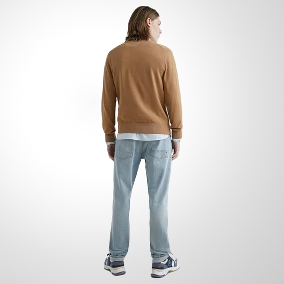 CARDIGAN MASCULINO MOULINE COM BOTÕES CAQUI TOMMY HILFIGER