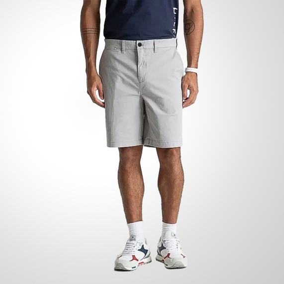 SHORTS MASCULINO CHINO CLÁSSICO CINZA TOMMY HILFIGER
