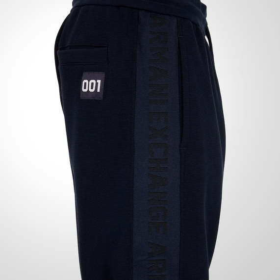 CALÇA MASCULINA JOGGER MOLETON COM LOGO MARINHO ARMANI EXCHANGE