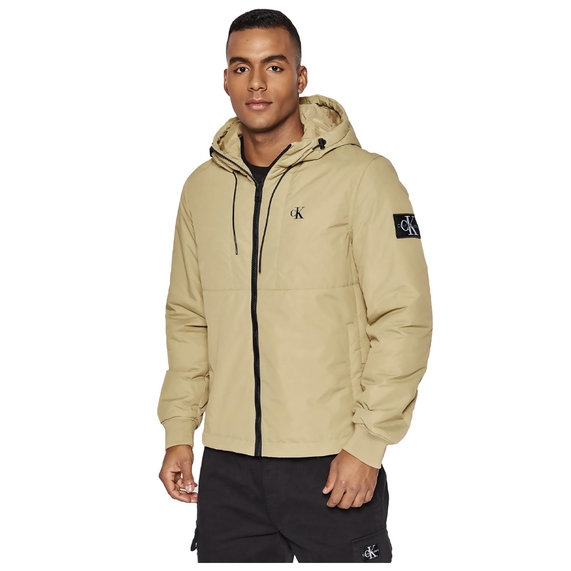 JAQUETA MASCULINA MEIA ESTAÇÃO CAQUI CALVIN KLEIN