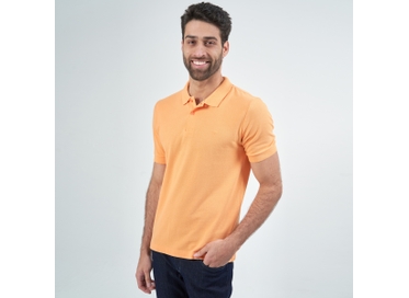 POLO BASICA PIQUET MC LARANJA PADRAO