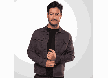 JAQUETA MASCULINA PADRÃO MOLETOM CHUMBO