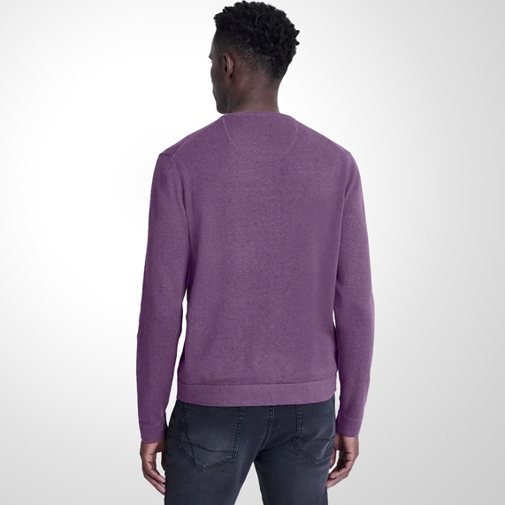 TRICOT ARAMIS MASCULINO GOLA CARECA LILAS