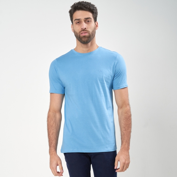CAMISETA BÁSICA AZUL PADRÃO