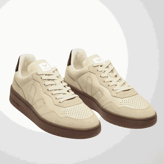 TÊNIS VEJA MASCULINO V-90 LEATHER BEIGE ALMOND BLACK