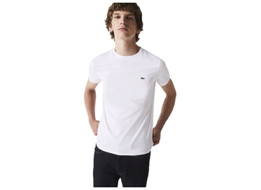 CAMISETA BÁSICA MASCULINA MANGA CURTA BRANCA LACOSTE