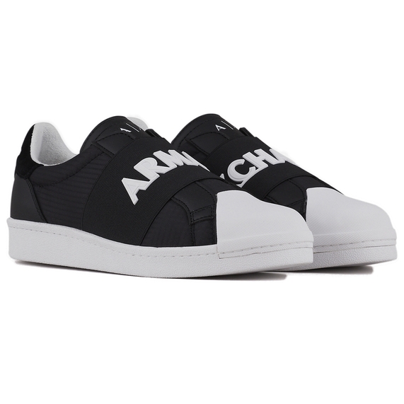 TÊNIS MASCULINO COM DETALHES CONTRASTANTES PRETO ARMANI EXCHANGE