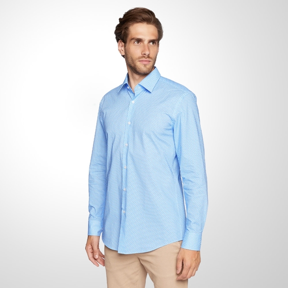 CAMISA MASCULINA HANK KENT AZUL BOSS